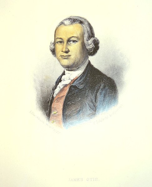 James Otis (färgad gravyr) av School American