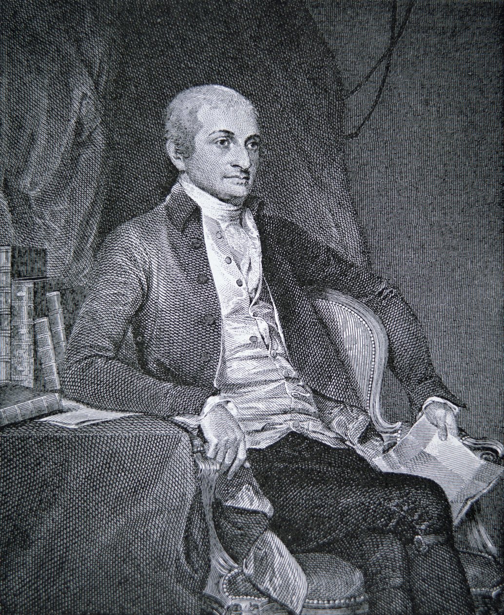 John Jay (1745-1829) (gravyr) av School American