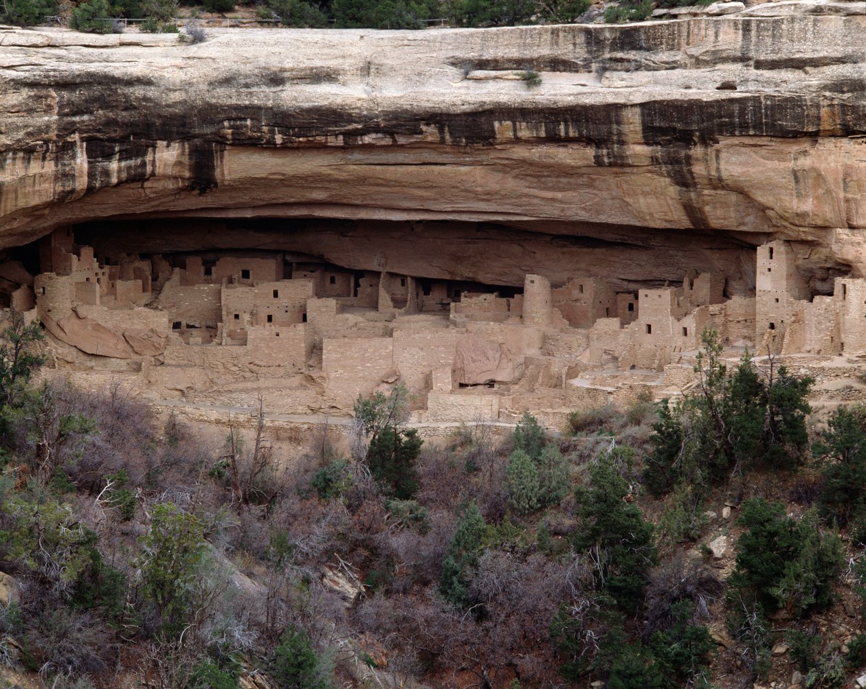 Utsikt över Cliff-palatset (1993, fotografi) av School Anasazi