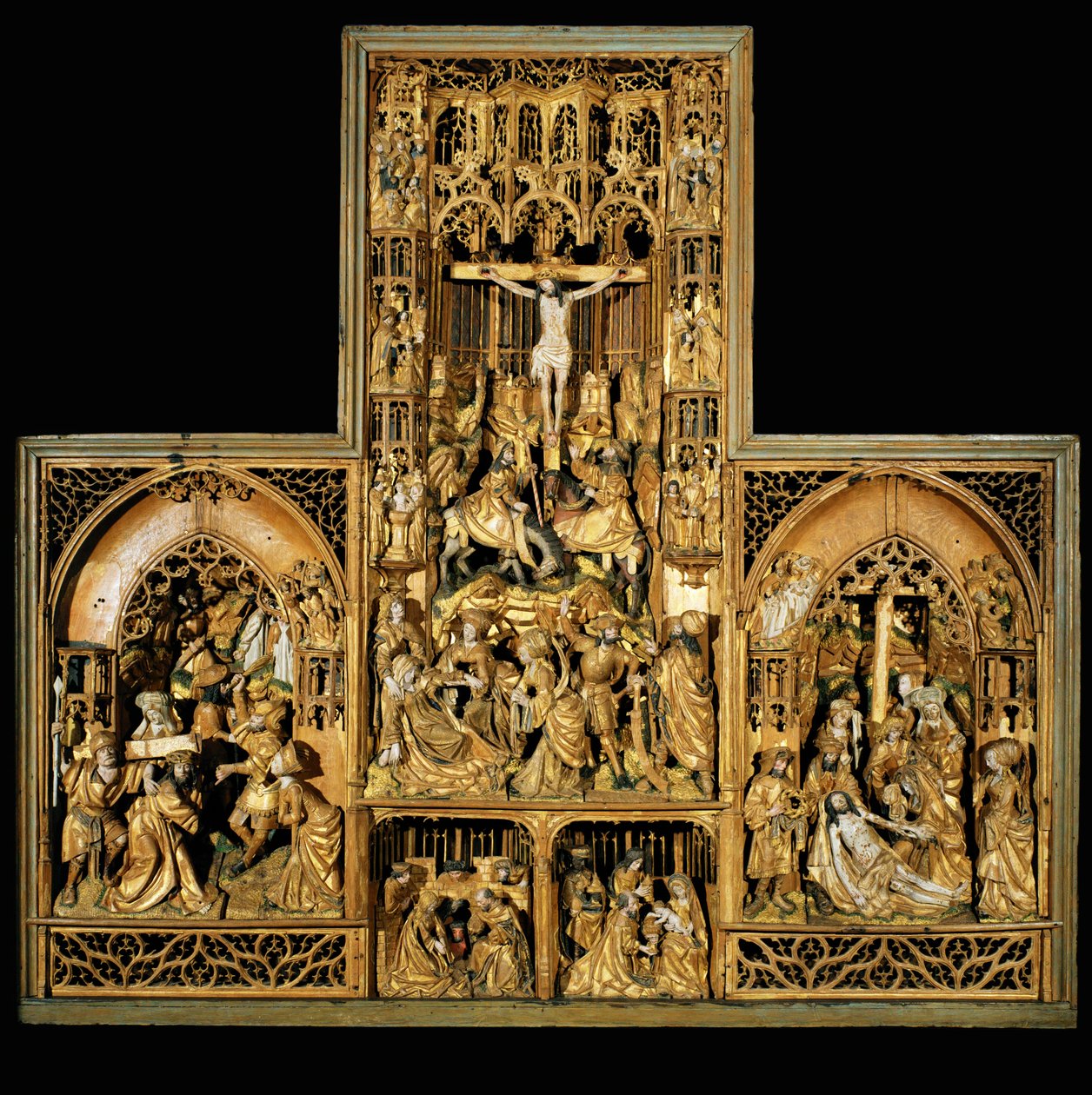 Passionsaltare, ca 1500-10 (ek) av School Antwerp