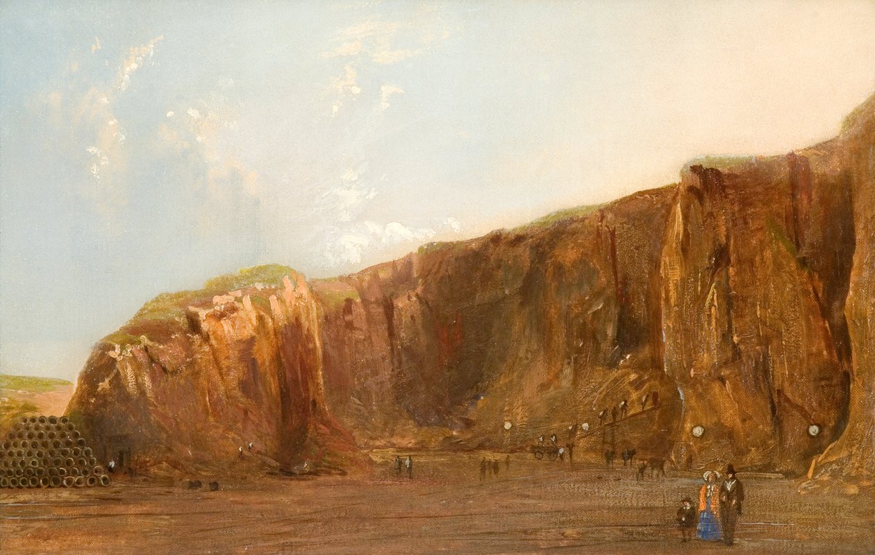 Holyhead Mountain 1857; Förberedelser inför den stora explosionen av School British