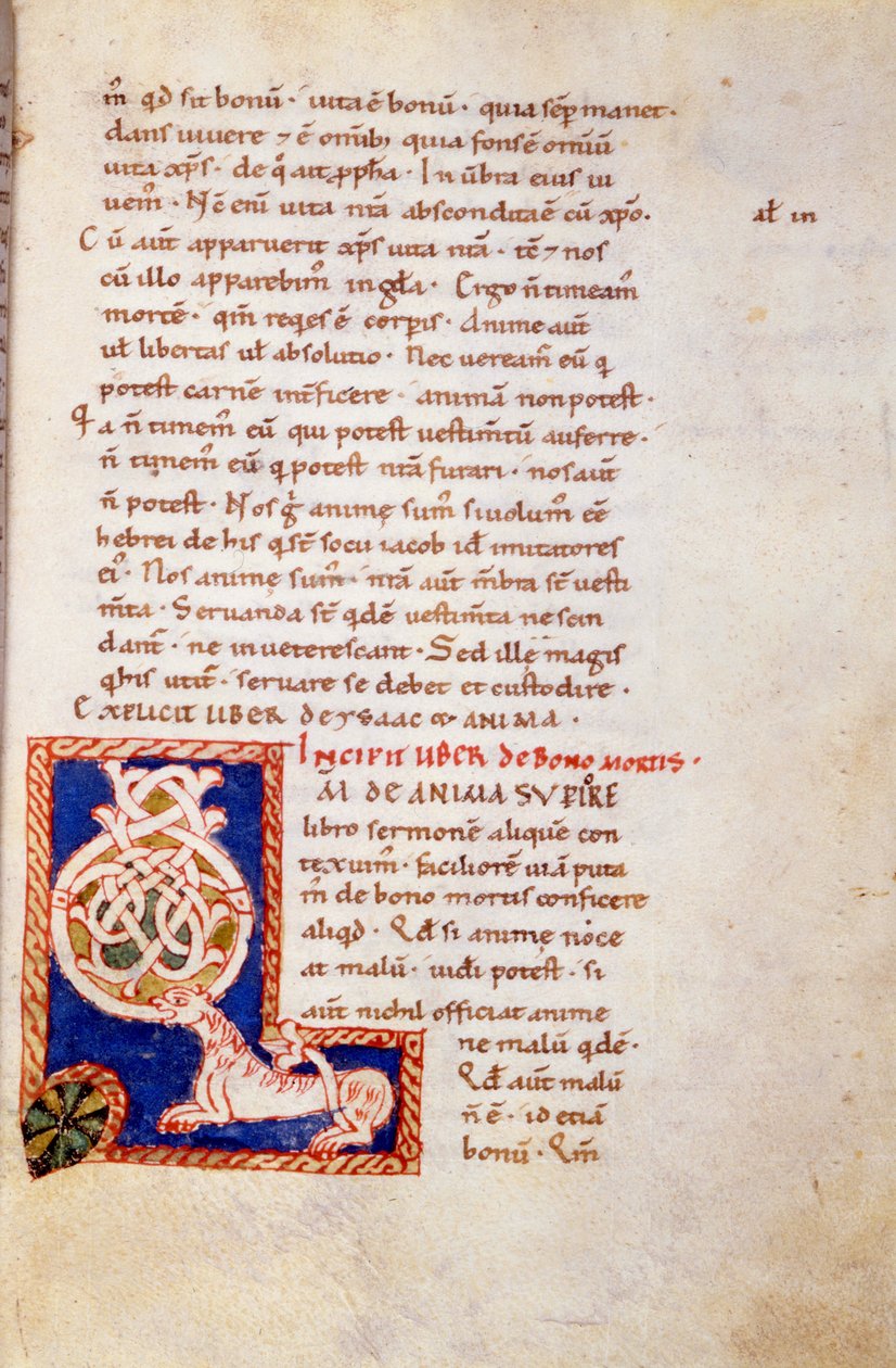 Gamla testamentets miniatyrsida. 1200-talet. karolinska var. Trivulziana bibliotek, Milano. av School Carolingian
