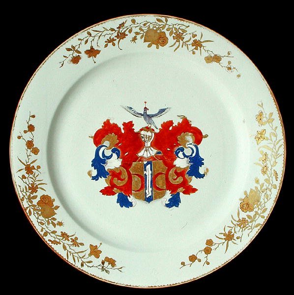 En kinesisk Imari porslinsladdare med armarna av Valckenier av Amsterdam, ca 1750 (porslin) av School Chinese