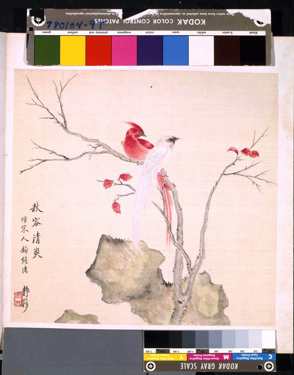 Album Of Flowers And Birds, okänt datum (tusch och färg på siden) av School Chinese