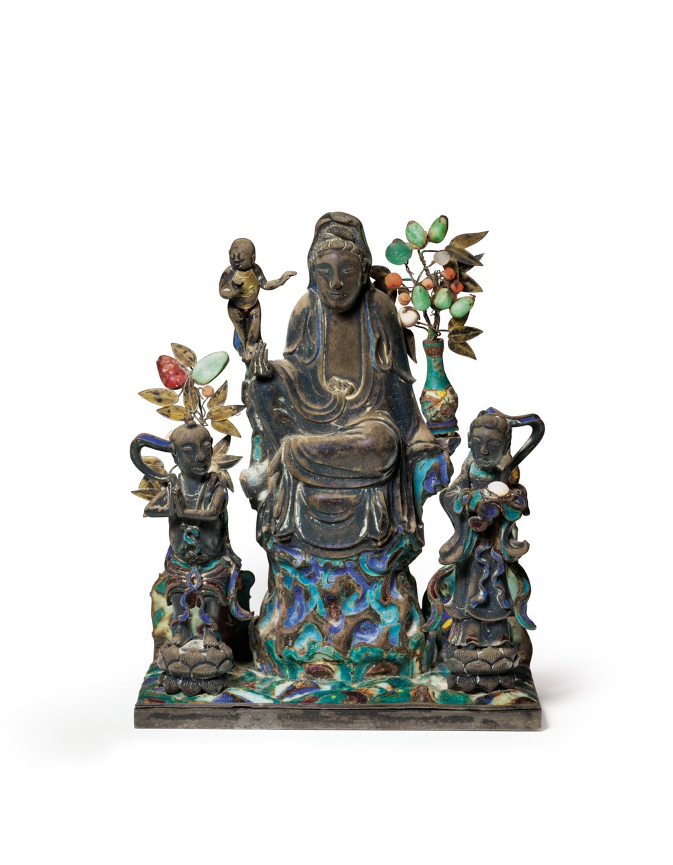Buddhistisk figurgrupp av School Chinese