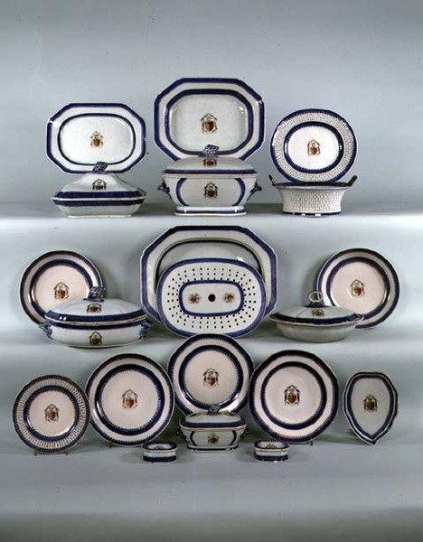 Kinesisk exportservis, ca 1790 (keramik) av School Chinese