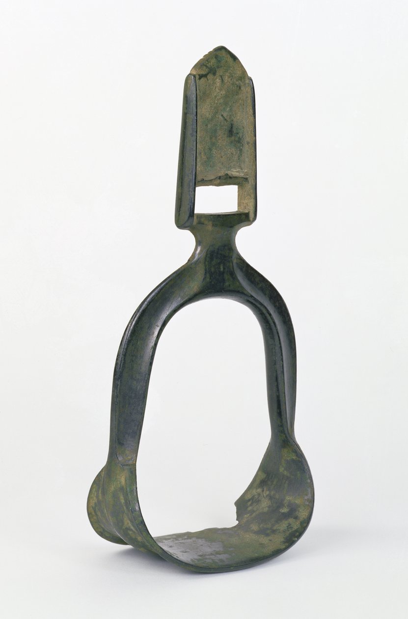 Kinesisk stigbygel, 600-700-talet (brons) av School Chinese