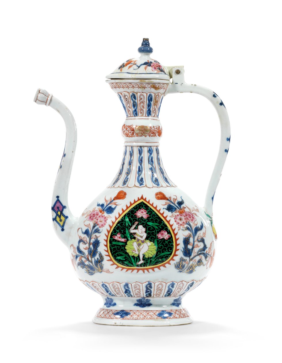 Rose-Imari ewer och lock för Mellanösternmarknaden, andra kvartalet av 1700-talet (keramik) av School Chinese