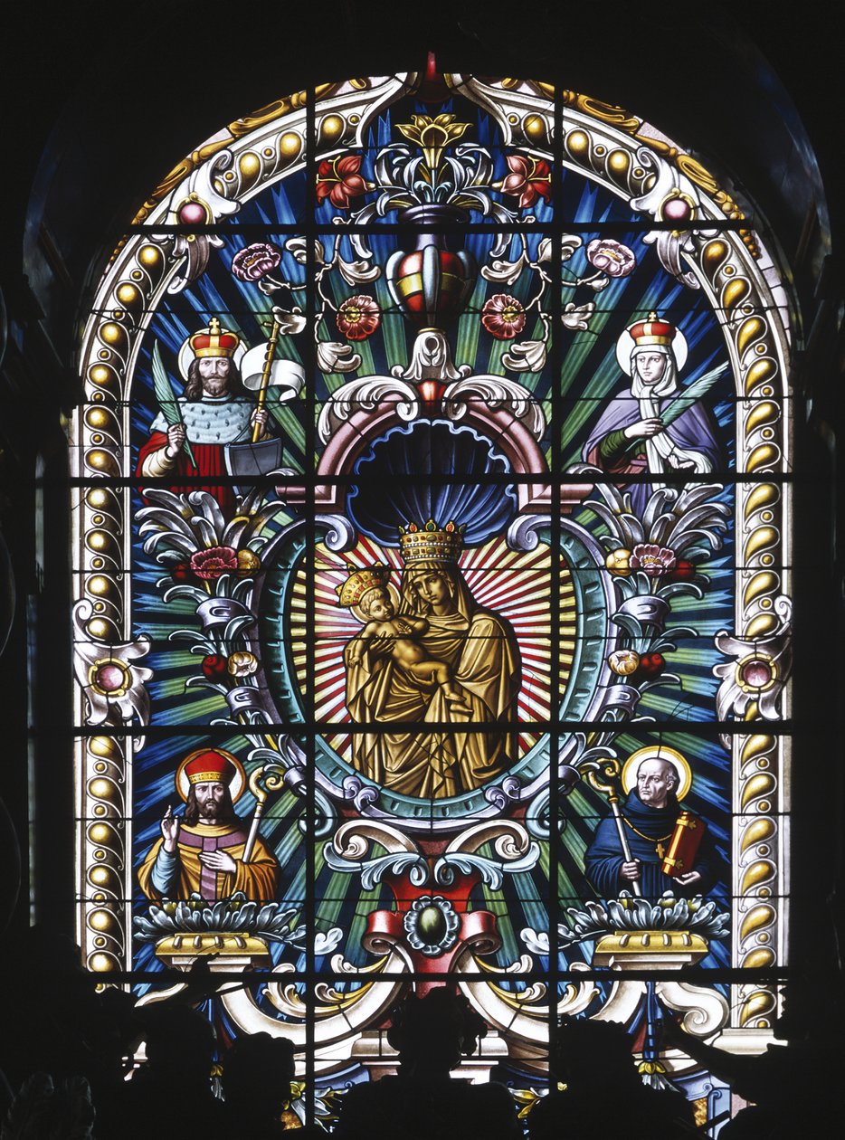 Apsidfönster (målat glas) av School Czech