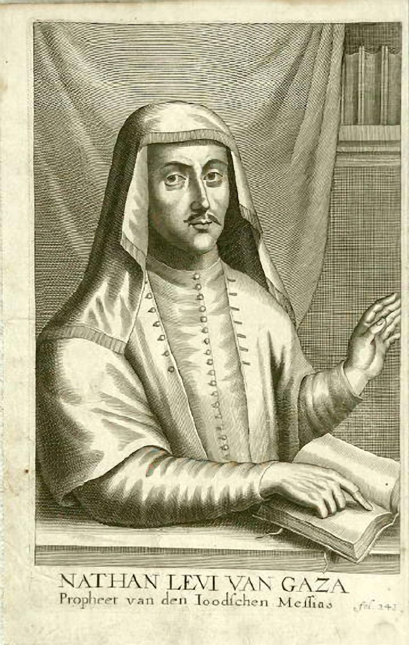 Nathan av Gaza (gravyr) av School Dutch