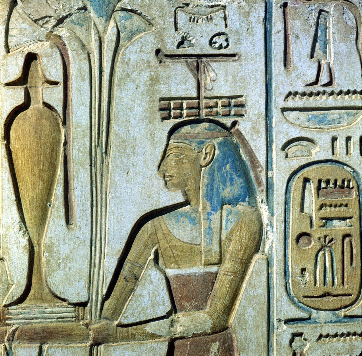 Abydos: Seti I:s tempel tillägnat guden Osiris. av School Egyptian