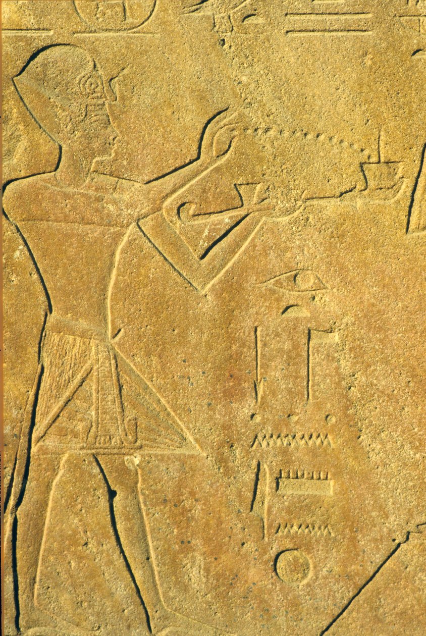 Forntida Egypten, Väggristning, Karnak/Luxor, Hatshepsut erbjuder rökelse av School Egyptian