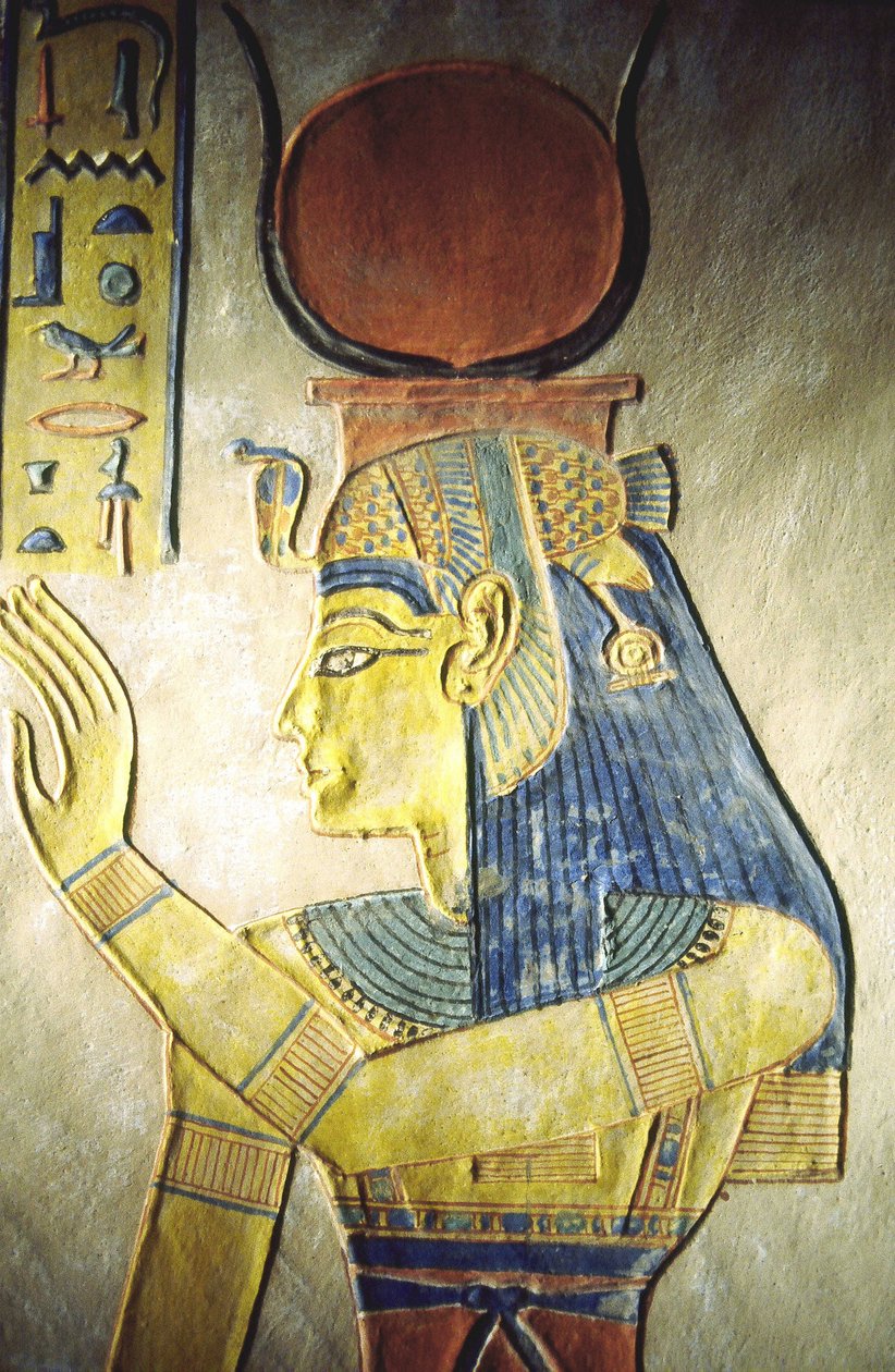 Luxor, Thebes: Vänstra stranden av NIL. Drottningarnas dal. Grav för en son till RAMSES II, XX:e dynastin. av School Egyptian