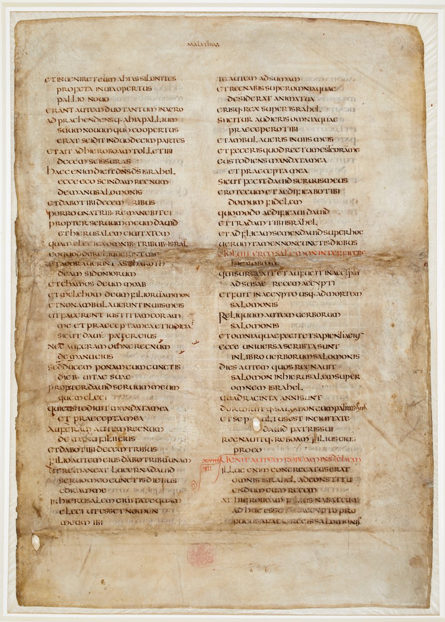 Bibelfragment från Kings Book (