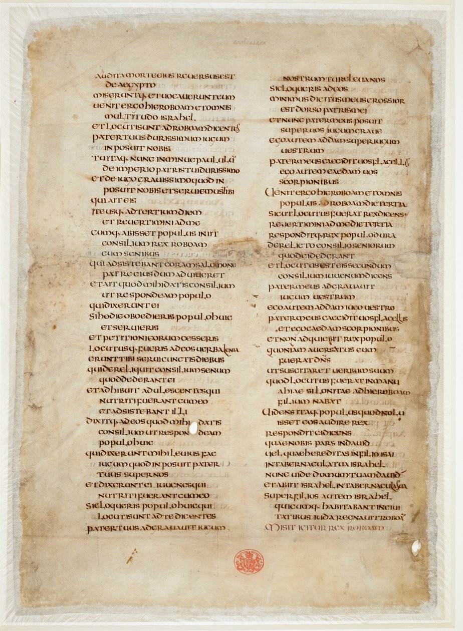 Bibelfragment från Kings Book (
