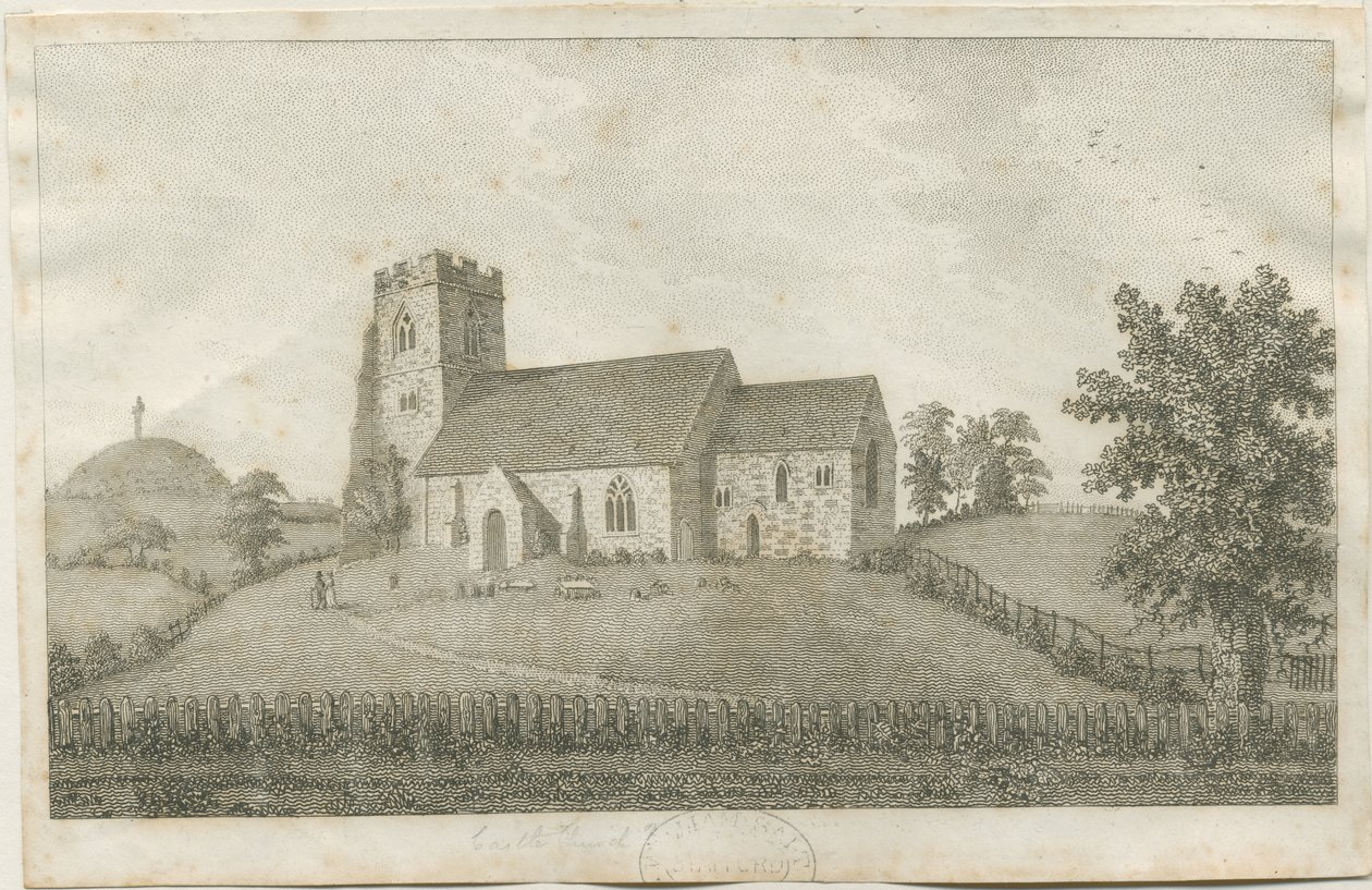 Slottskyrkan - Kyrka: gravyr och [?1700-talet] (tryck) av School English