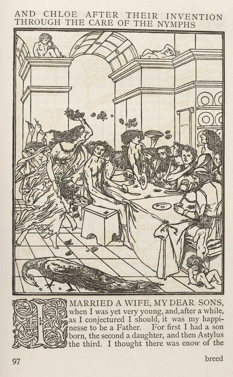 Daphnis och Chloe, Longus (tryck) av School English