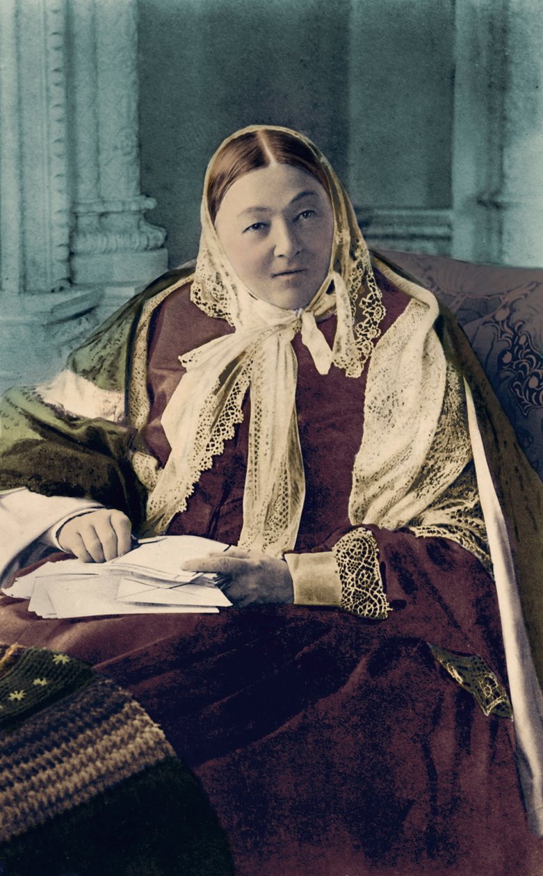 Florence Nightingale, illustration från "The Bookman av School English