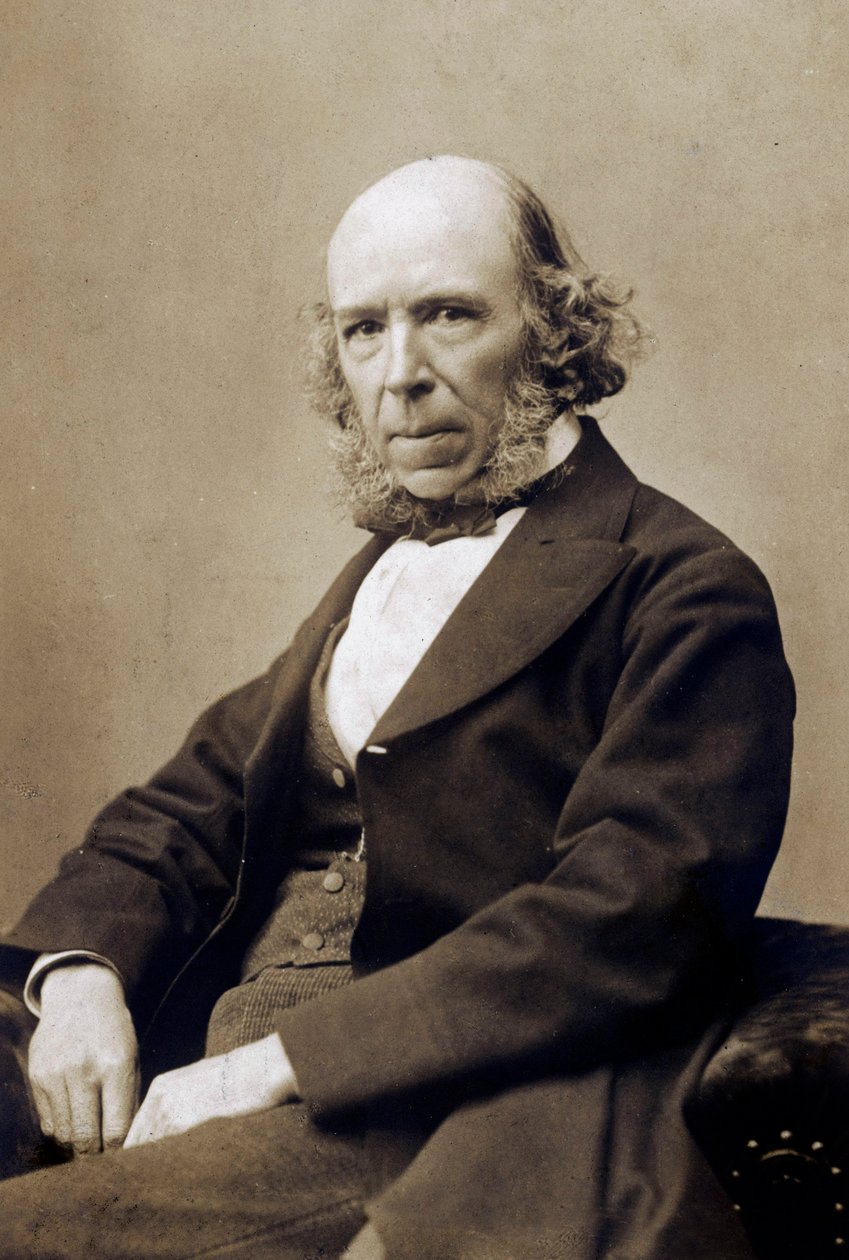 Herbert Spencer, ca. 1890 (s/v foto) av School English