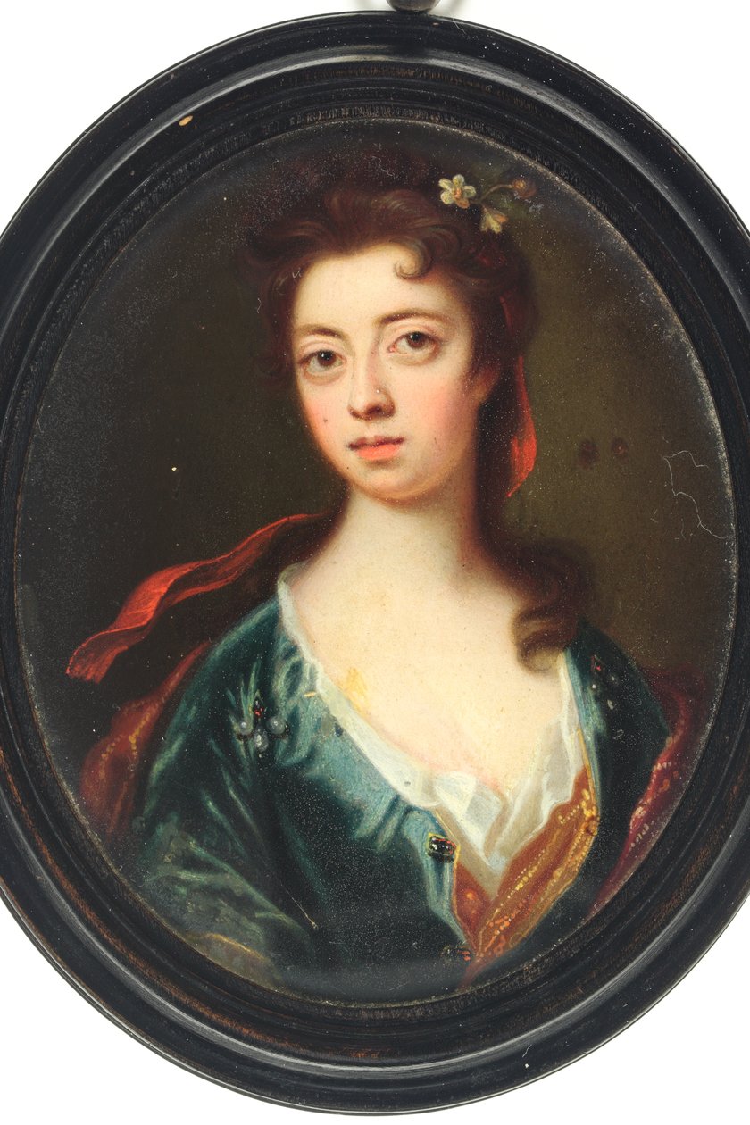 Jane Martha Temple, grevinna av Portland (emalj) av School English