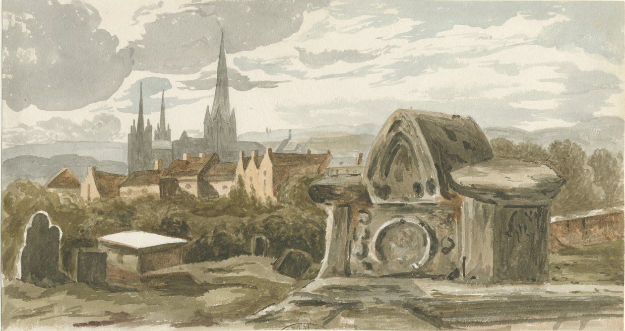 Lichfield - Gammal grav på St. Michael
