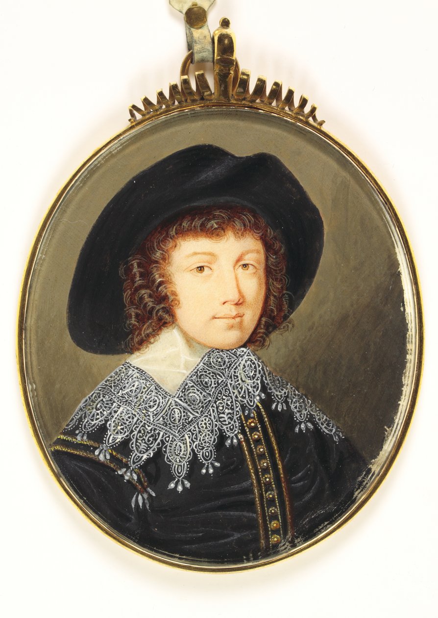 Prins Rupert (akvarell på veläng) av School English