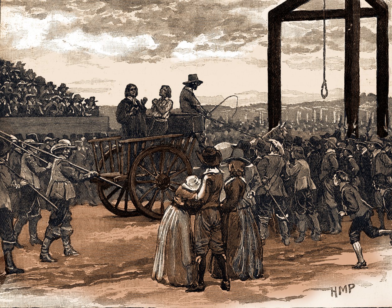 Tyburn under kung Charles I:s regeringstid (tryck) av School English