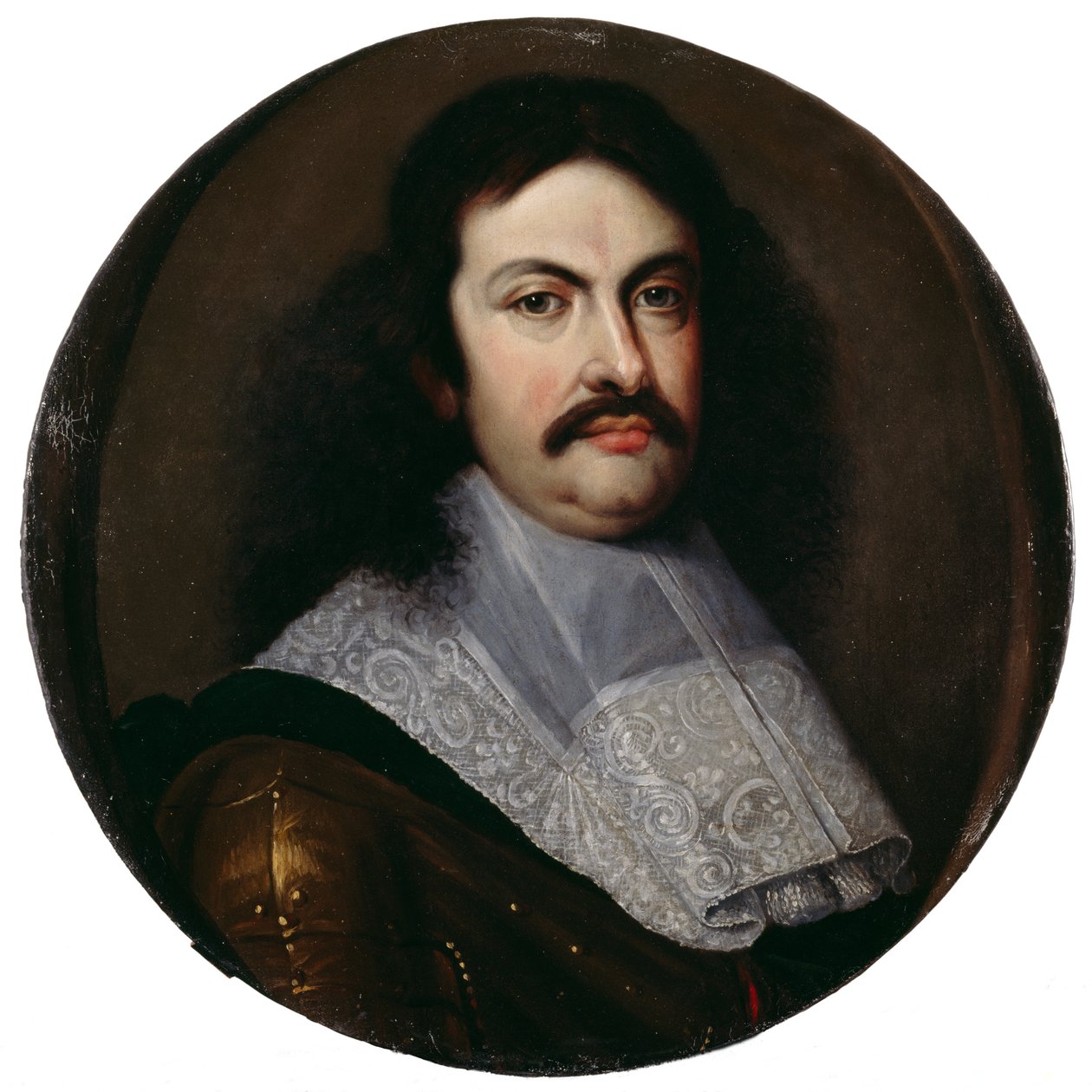 Marquess Accelinis de Gandulphis (olja på duk) av School European