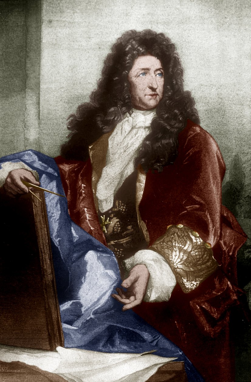 Andre Le Notre (1613-1700) (gravyr) av School French