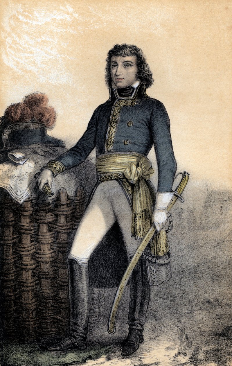 Barthelemy-Catherine Joubert (1769-1799) allmän engelska - Barthelemy Catherine Joubert (1769-1799) engelsk general - gravyr av School French
