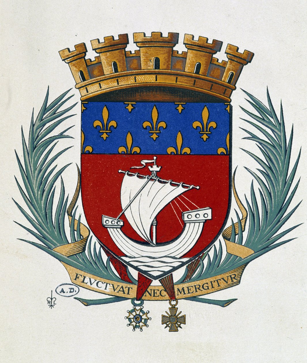 Blazon of Paris "Tosses and sinks" av School French