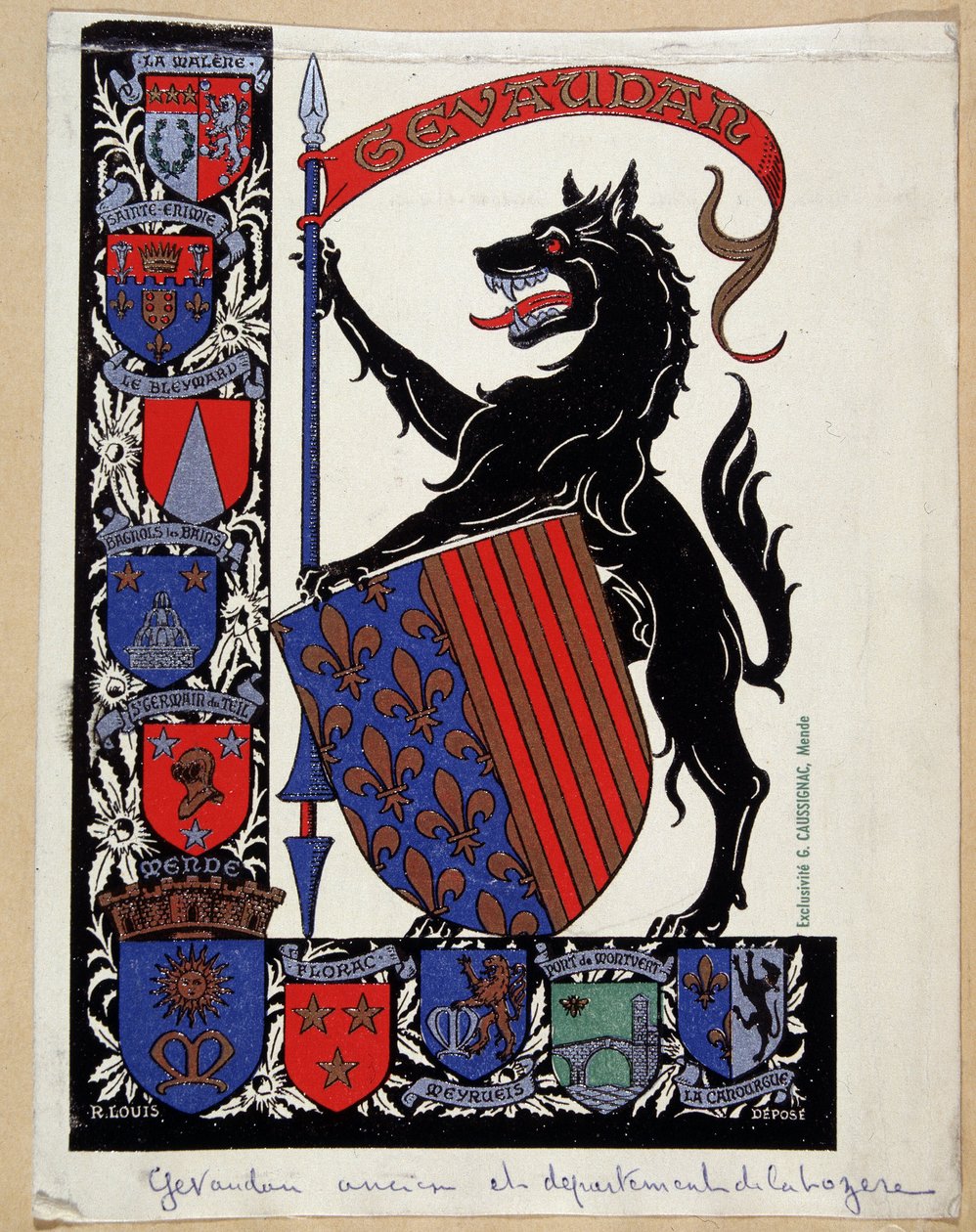 Coat of the Gevaudan. (Bete) av School French