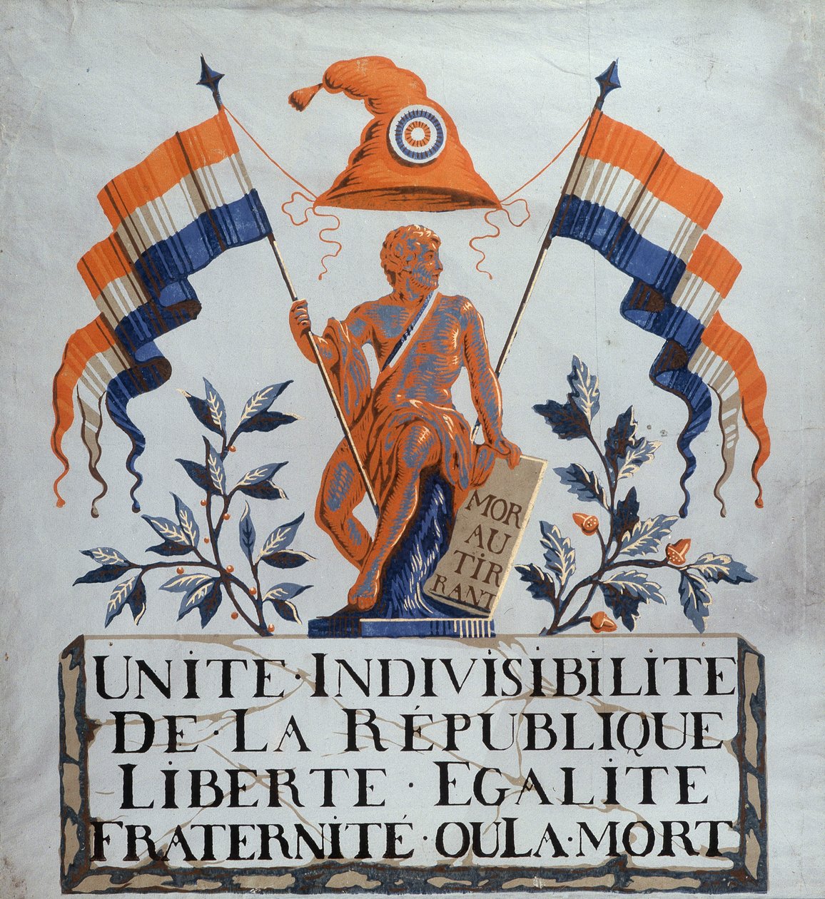 Död åt tyrannen - Allegory of the Republic av School French