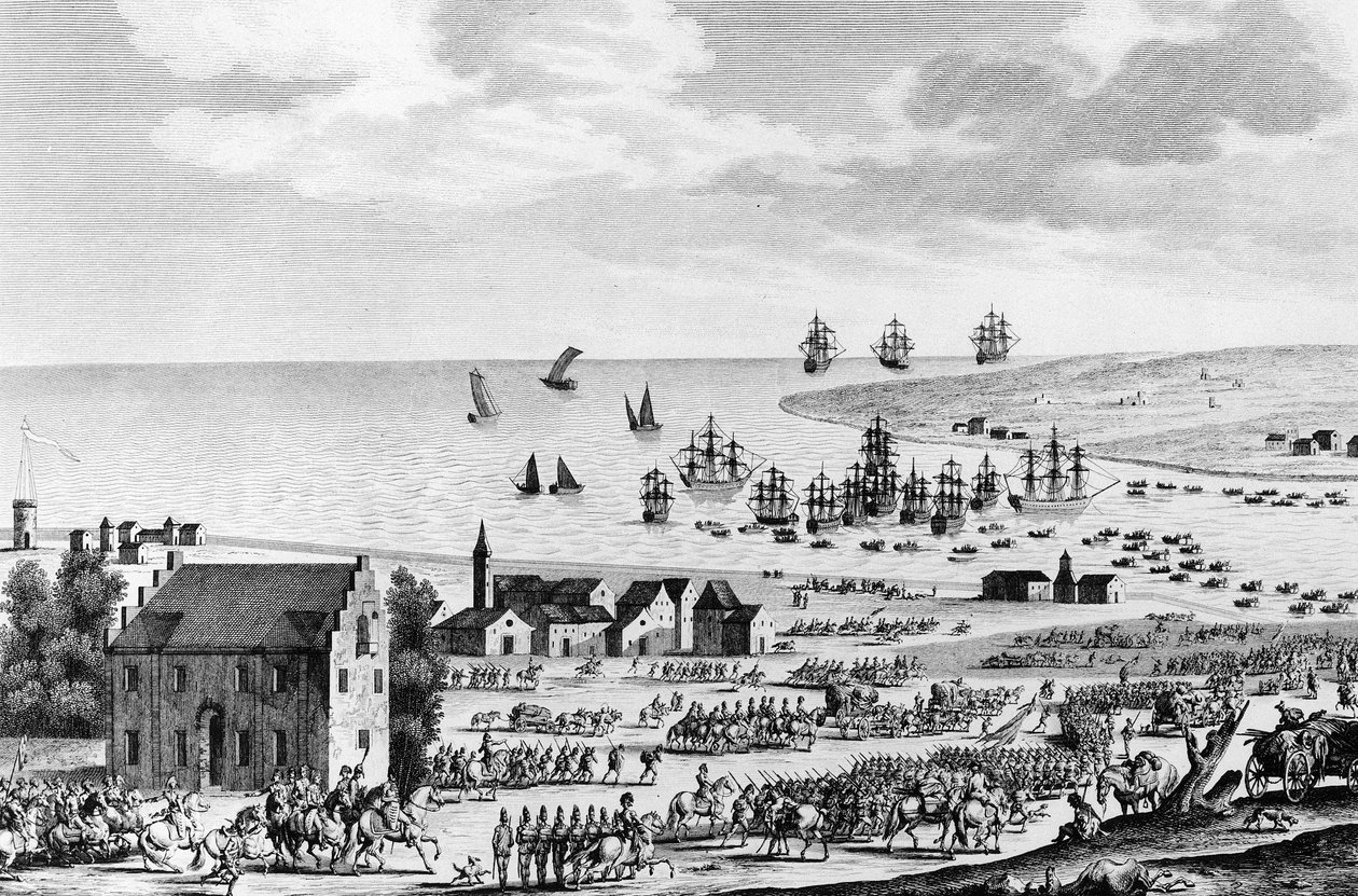 Evakuering av Holland av den ryska angloen och överlämnande av hertigen av York den 10:e dimman An VIII (1 november av School French