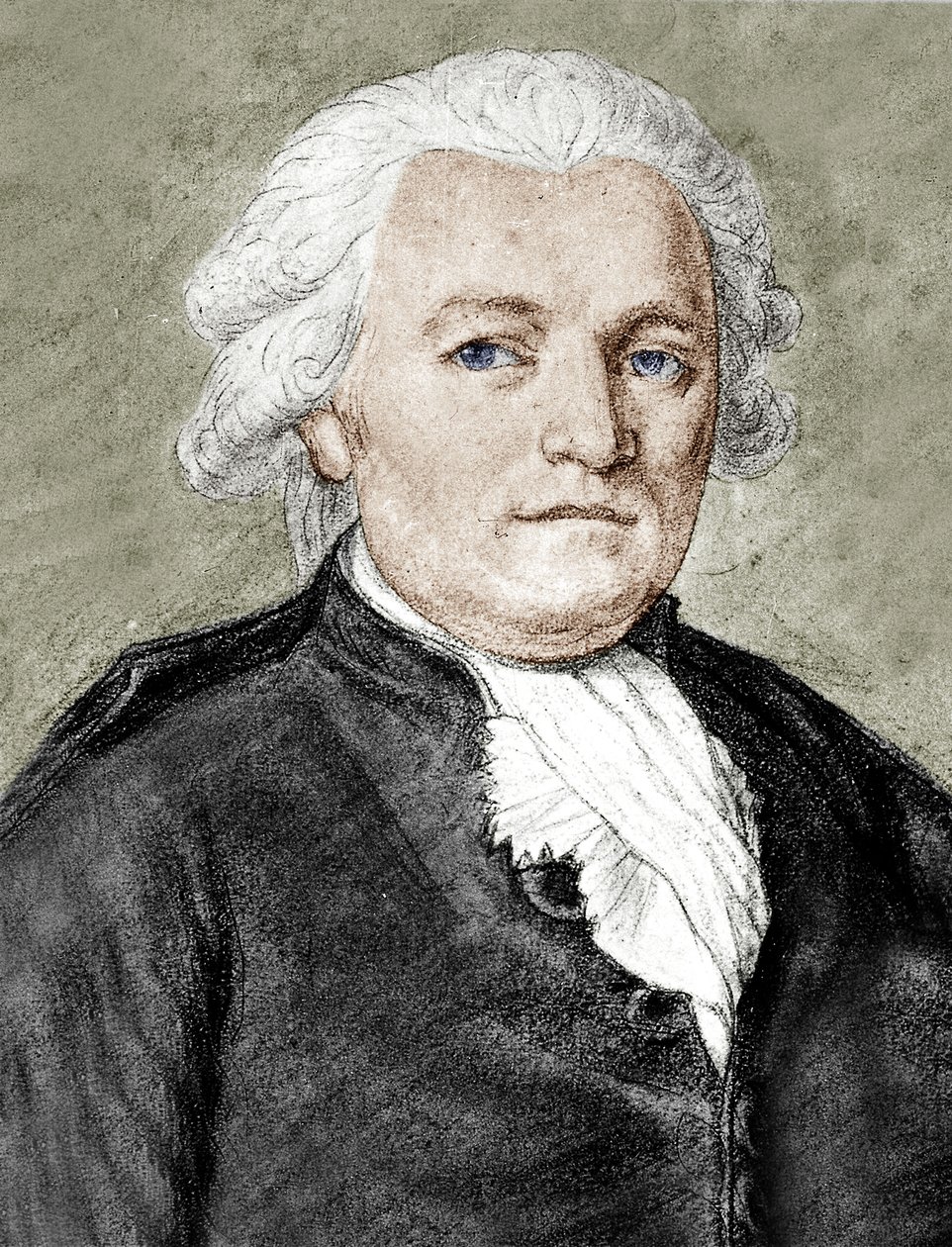 Jean Anthelme Brillat-Savarin (pastell på papper) av School French