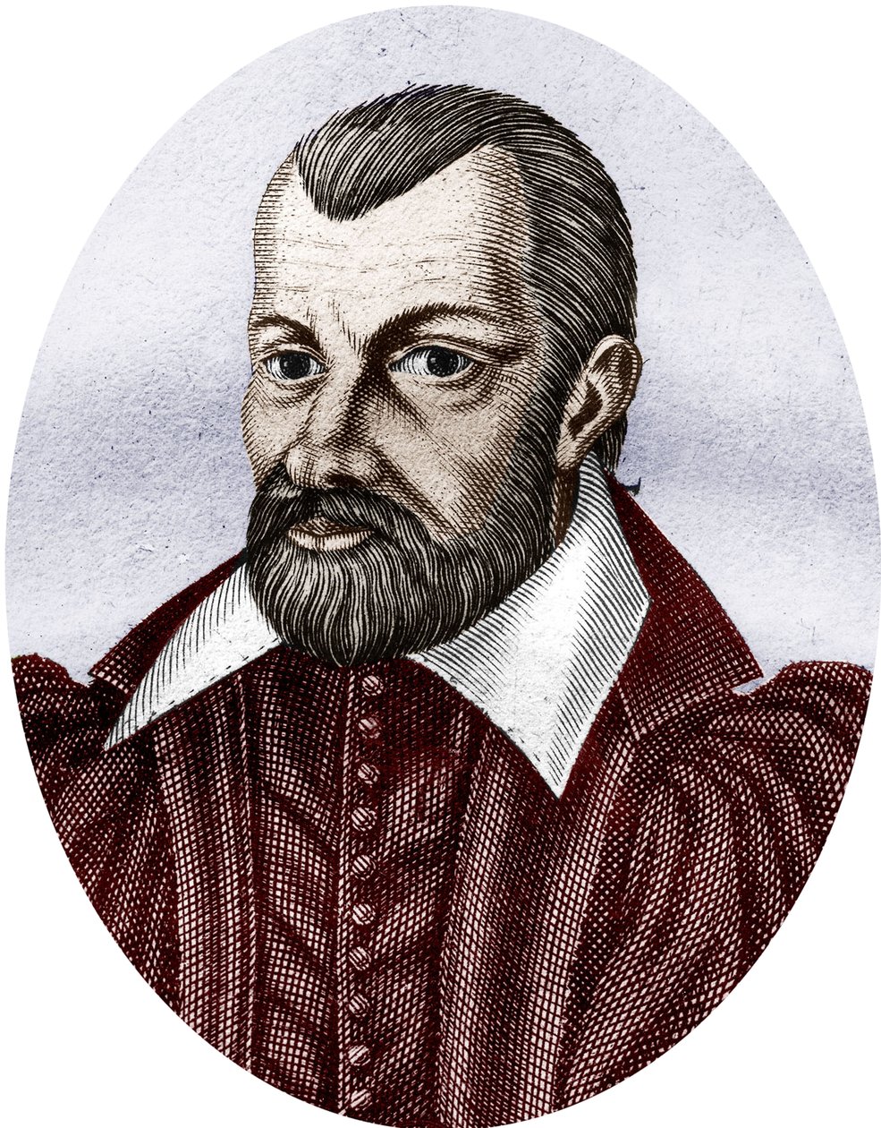 Jean Bodin 1530-1596 (färggravyr) av School French