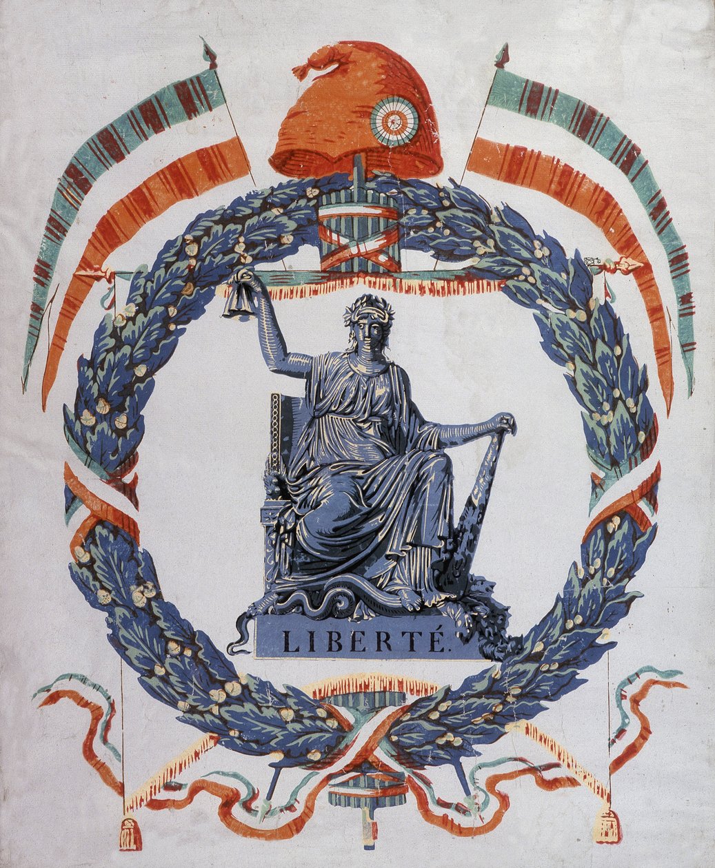 Liberty: Allegori om revolutionen och republiken av School French