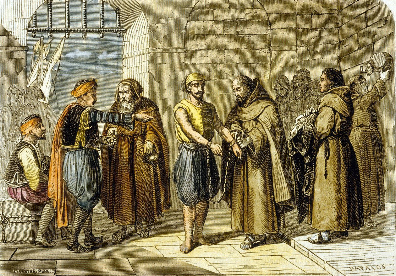 Miguel de Cervantes räddad av frälsningens fäder av School French