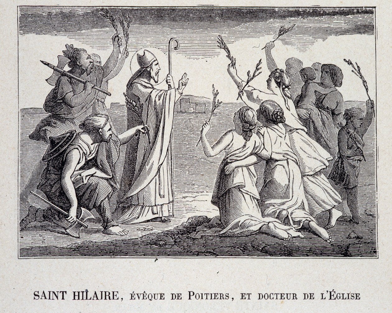 Saint Hilaire, Eveque of Poitiers och kyrkans läkare som dog 367. av School French