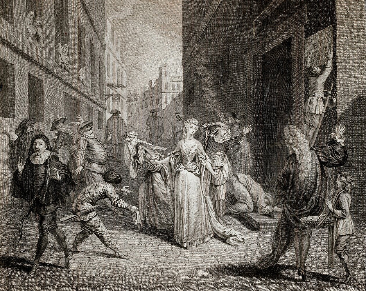 Terror (1793-1794): Italienska komiker (tolkande karaktärer från Commedia dell