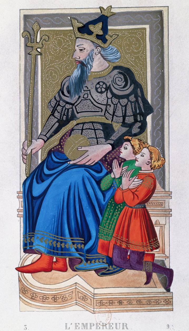 Kejsaren, Charles VI tarot, Frankrike av School French