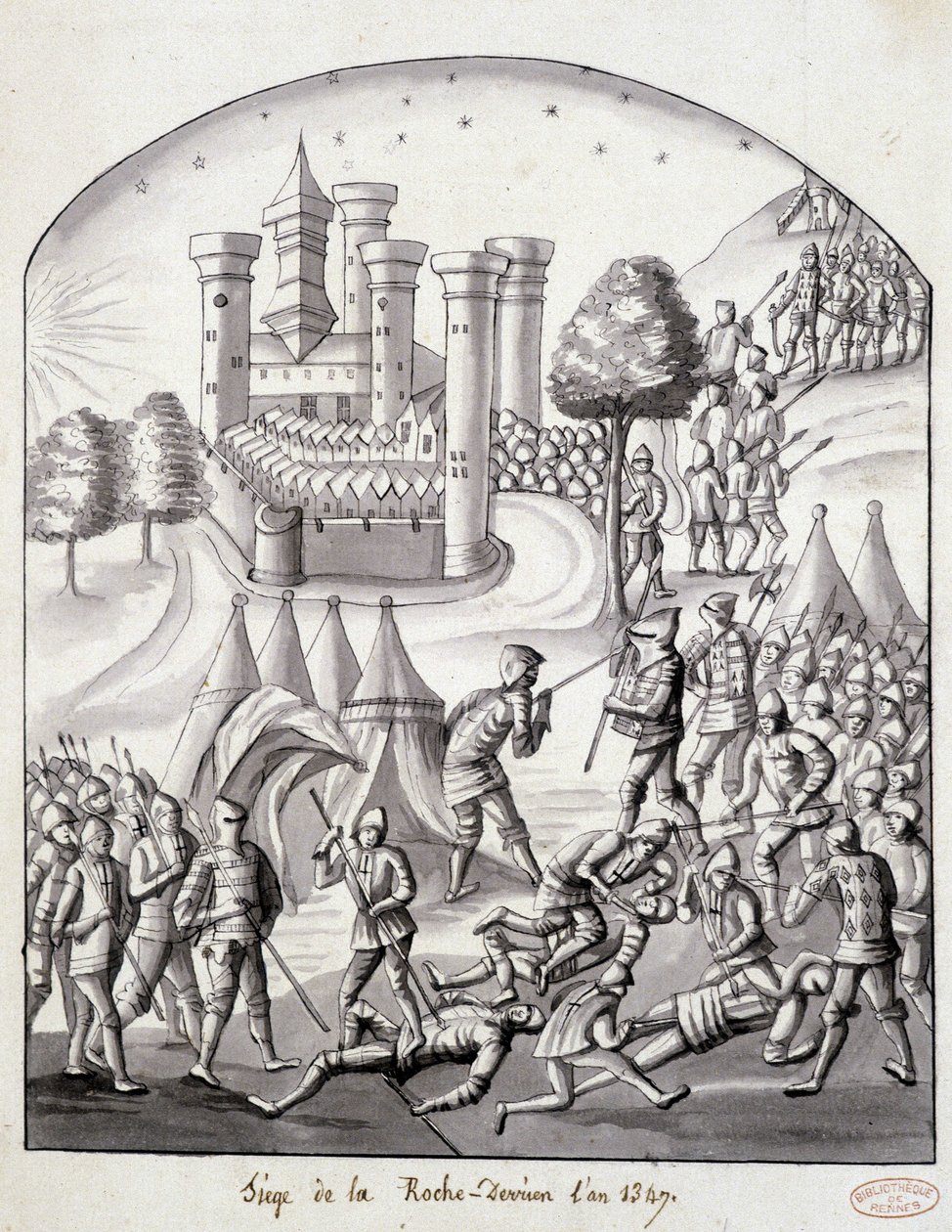Belägringen av Roche-Derrien 1349 av School French