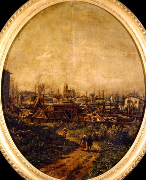 Köln (olja på duk) av School German