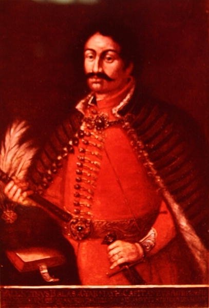 Balassa Balint (1554-94) (lito i färg) av School Hungarian