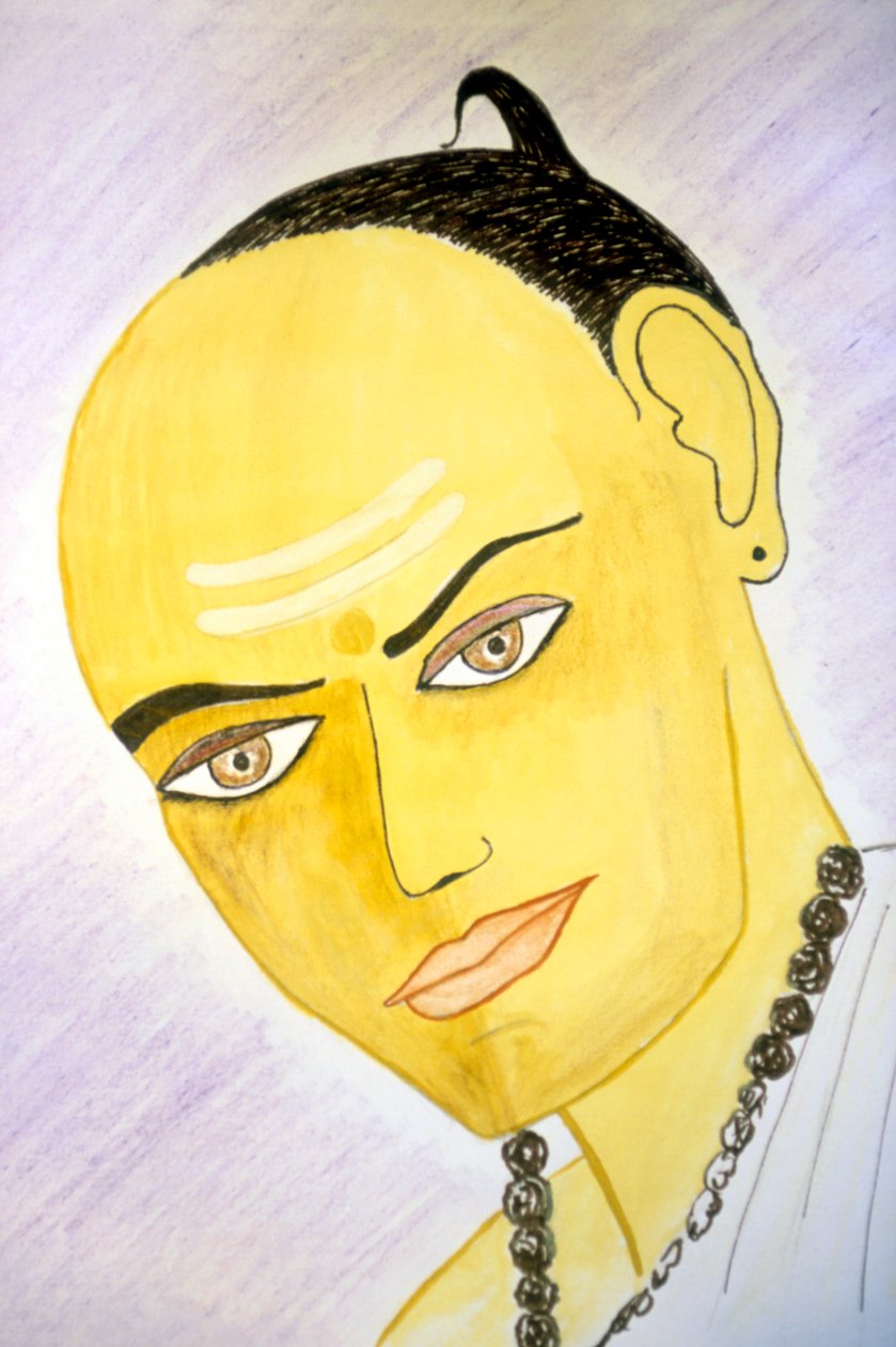 Aryabhata (akvarell på papper) av School Indian