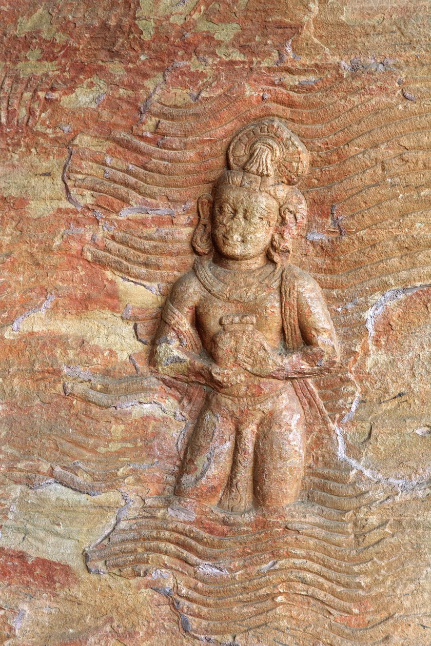 Detalj, Vishnu som Varaha Avatar (foto) av School Indian