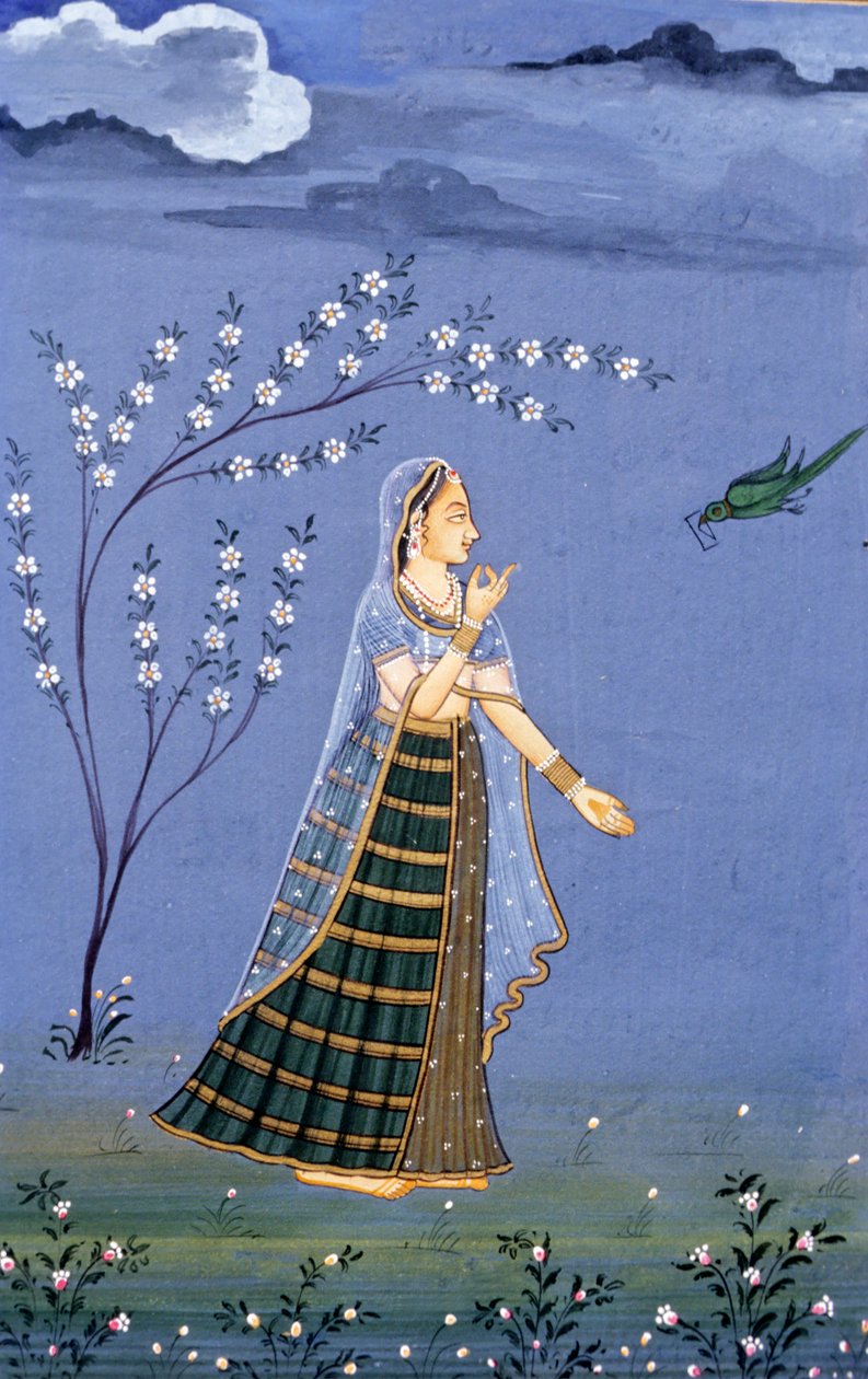 Miniatyrmålning, Rajasthan, Indien av School Indian