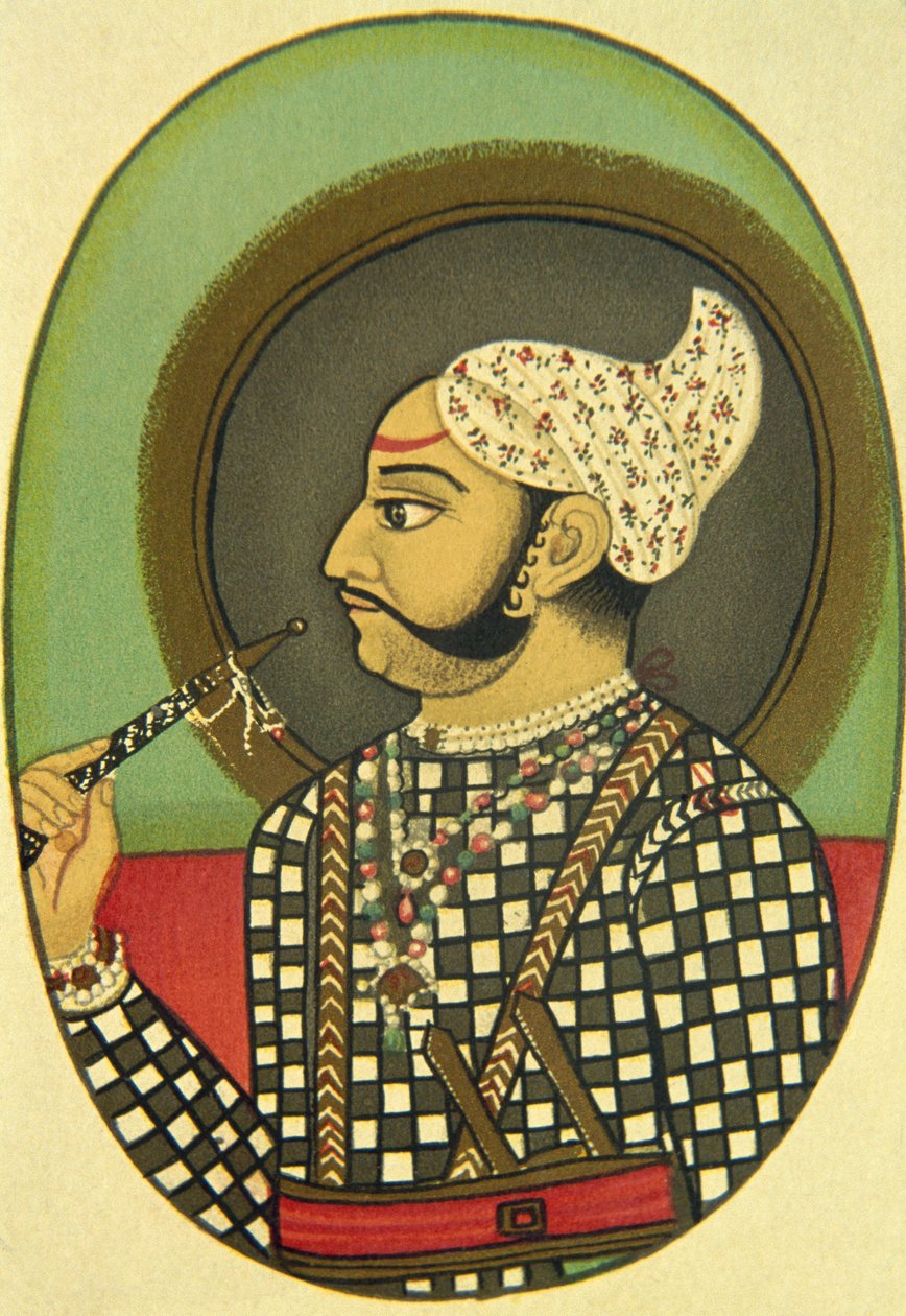 Porträtt av Maharaja Bundi Budh Singh, Indien av School Indian