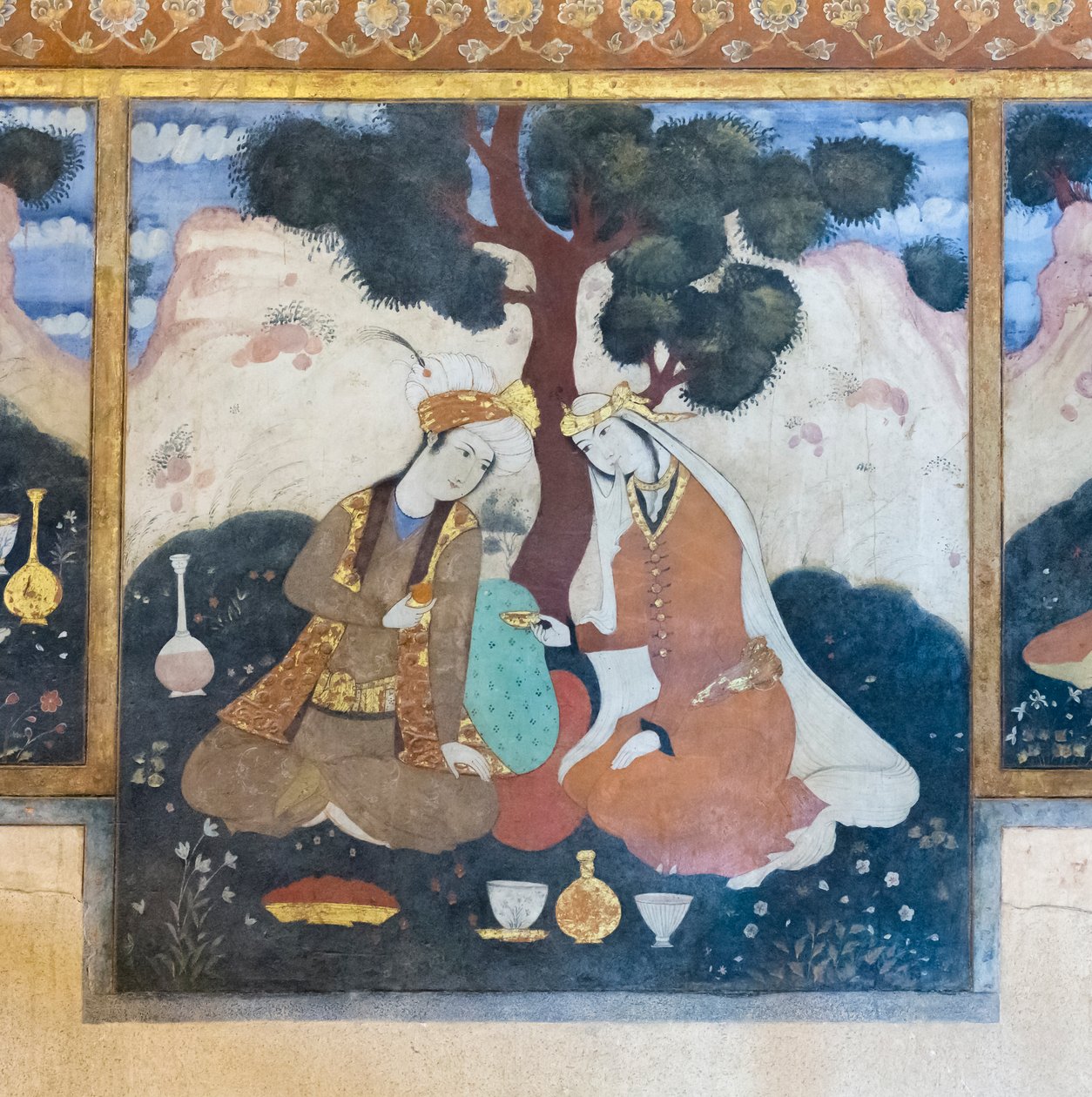 Färskt på Chehel Sotoun Palace, Esfahan, Iran av School Iranian