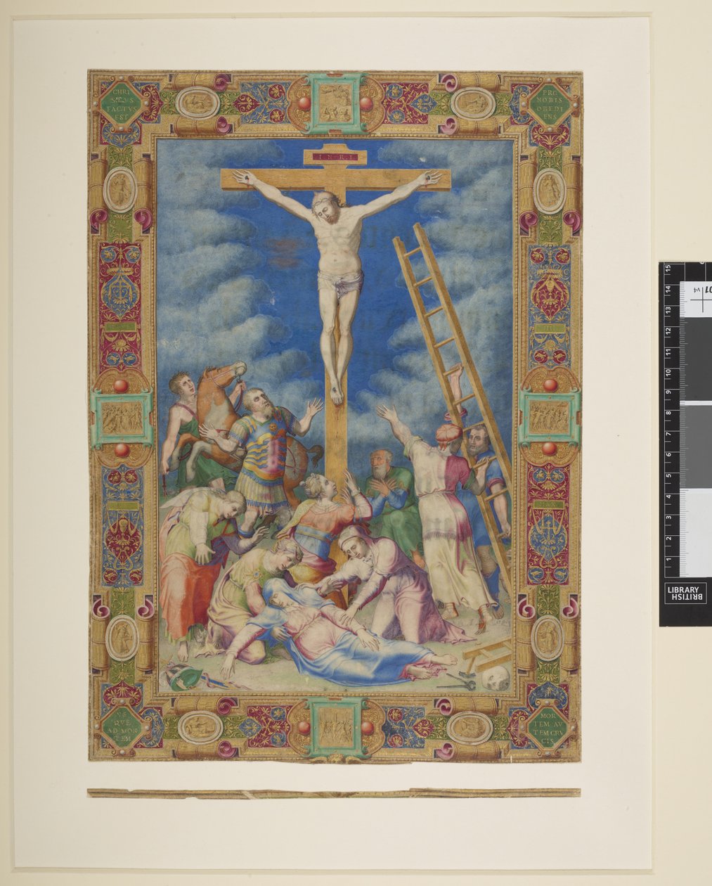 Lägg till MS 21412 Pius IV Box 6 f.90 The Crucifixion of Christ, 